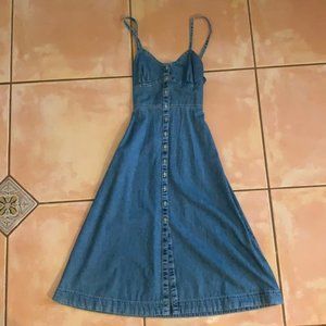 & Other Stories denim midi dress